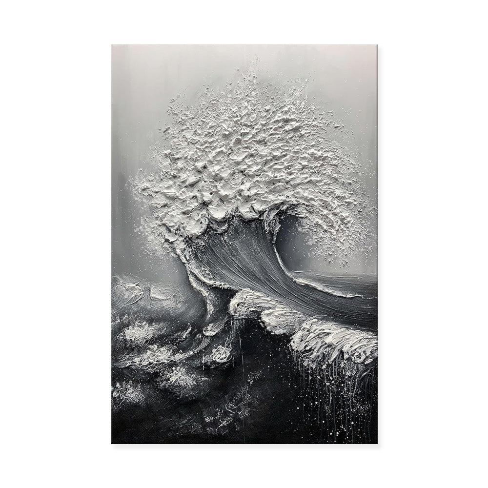 Abstract 3D Ocean Wave Thick Art Hand-painted Oil Painting Room Decor Art Paintings Wall Pictures Artwork For Home Decor